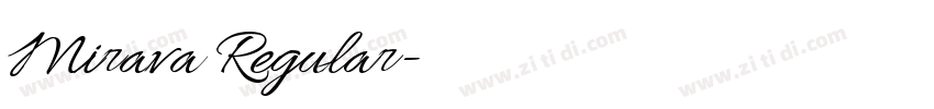 Mirava Regular字体转换 Mirava Regular字体转换